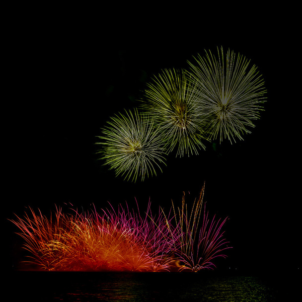 Firecracker  color background - Photo, Image
