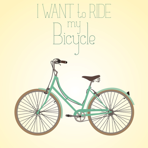 Retro Bicycle banner - Διάνυσμα, εικόνα
