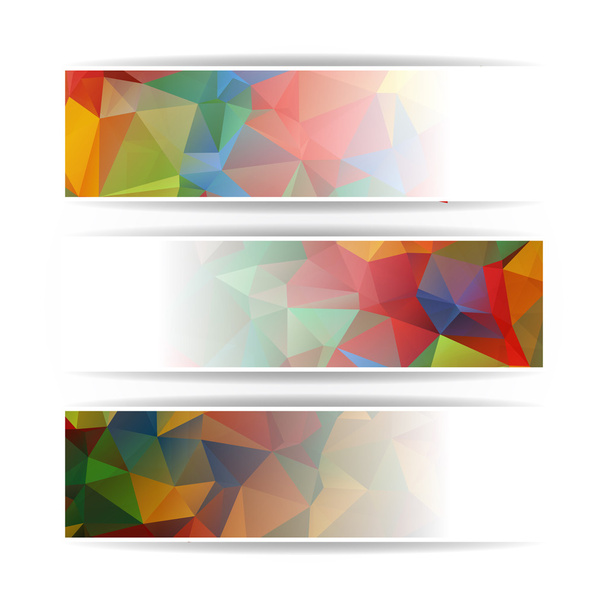Абстрактний набір барвистих банерів
  - Вектор, зображення
