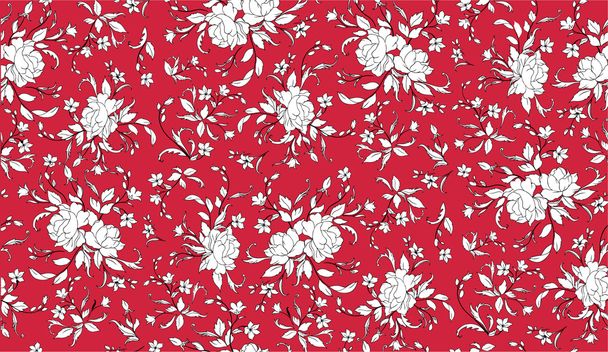 floral pattern - Wektor, obraz