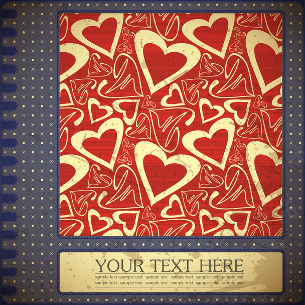 Valentine's day card - Διάνυσμα, εικόνα