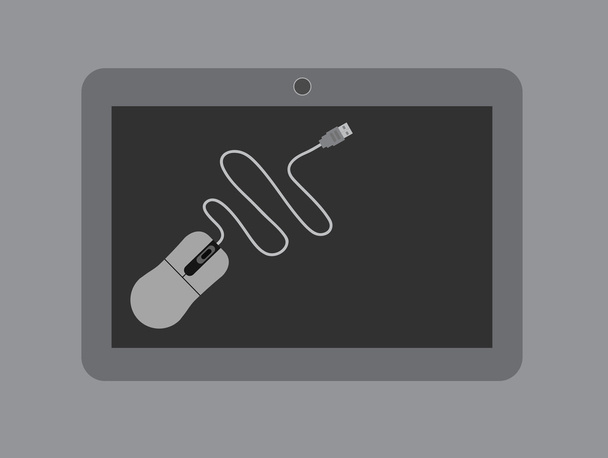 Conectividad del ratón con la tableta
 - Vector, imagen