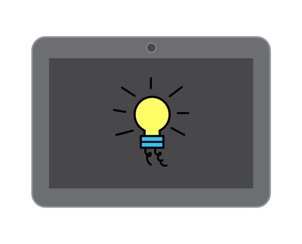 Creativity with Tablet Vector Concept - Vector, Image