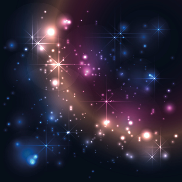 Universe, galaxy with stars, abstract vector - Vektor, kép