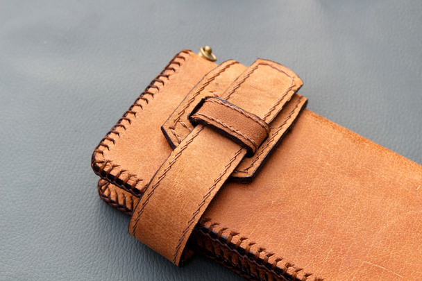Brown Wallet leather skin - Foto, immagini