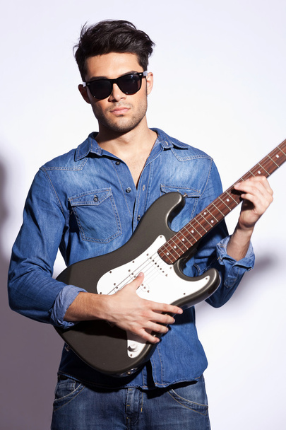 Rock star with sunglasses - Фото, зображення