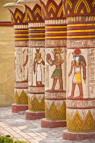 Oude Egypte Hieroglyphs gesneden op de steen - Foto, afbeelding