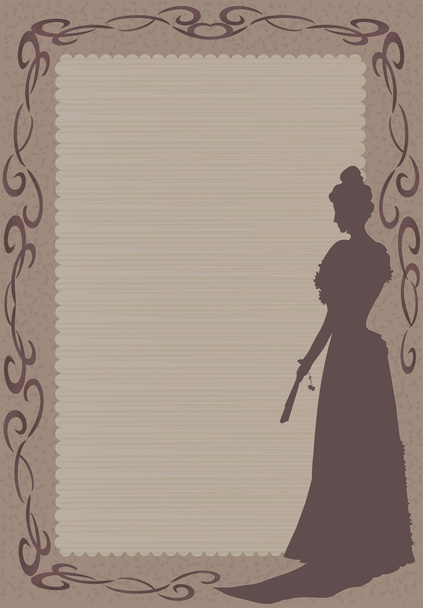 silueta módní lady - Vektor, obrázek