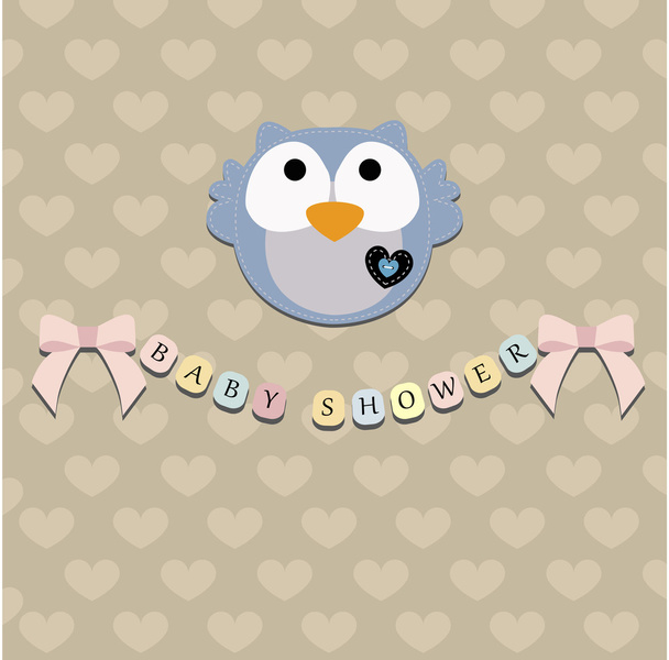 baby cute background for greeting or invitation. a template for  - Vector, Image