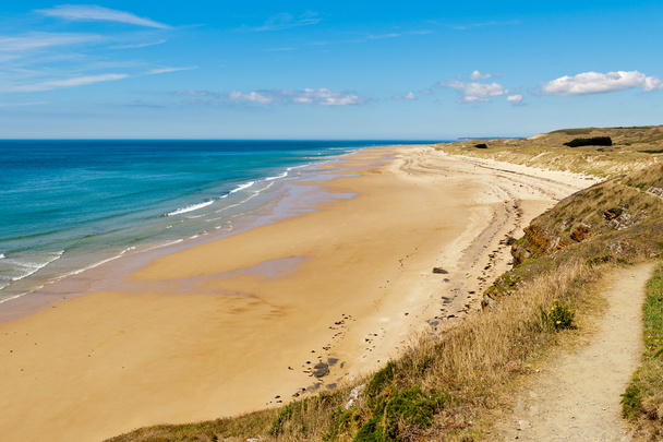 plaża w carteret, Normandia, Francja - Zdjęcie, obraz