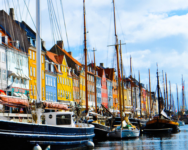 Nyhaven, Koppenhága, Dánia - Fotó, kép