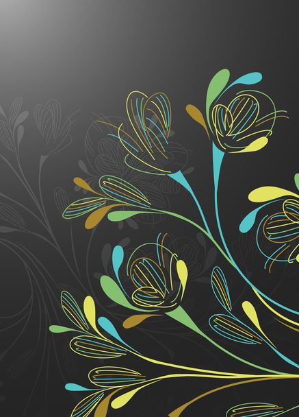 Floral background nature beauty - Vector, Image