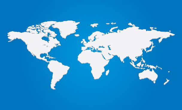 διάνυσμα 3d παγκόσμιο χάρτη - Διάνυσμα, εικόνα