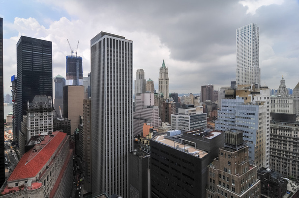 都心のマンハッタンの空撮 - 写真・画像