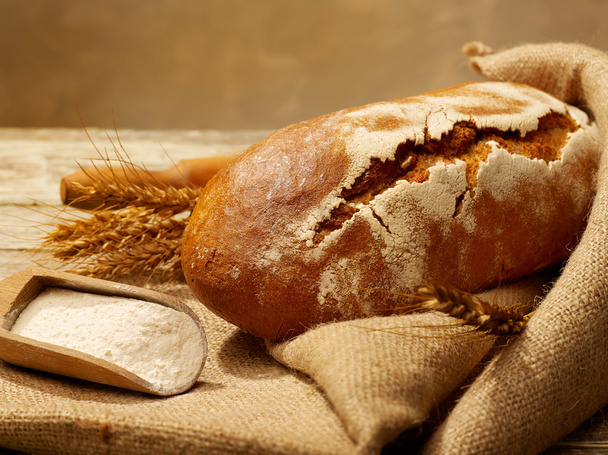 Свежий хлеб крупным планом
 - Фото, изображение