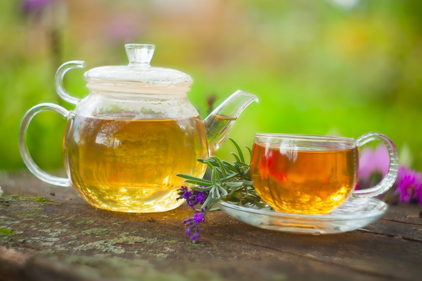 green tea in beautiful cup - Photo, Image