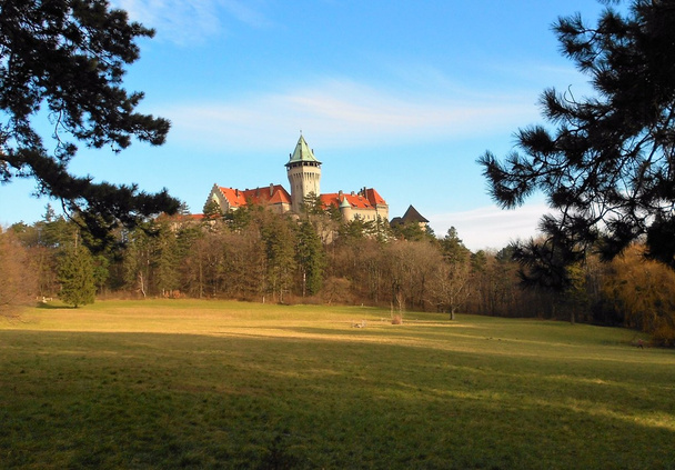 Piękny widok na zamek Smolenice - Zdjęcie, obraz