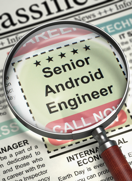 Senior Android Engineer Join Our Team. 3D. - Φωτογραφία, εικόνα