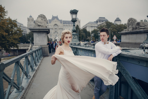 wedding day in Budapest - Photo, Image