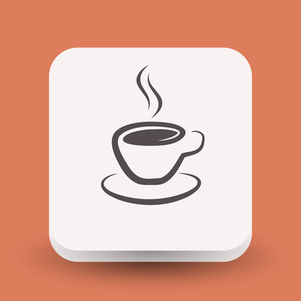Pictograph of cup  for design.  - Vector, Imagen