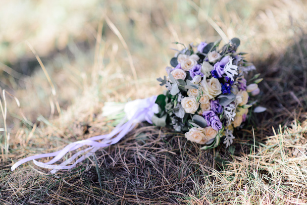 Beautiful wedding bouquet for the bride - Fotó, kép