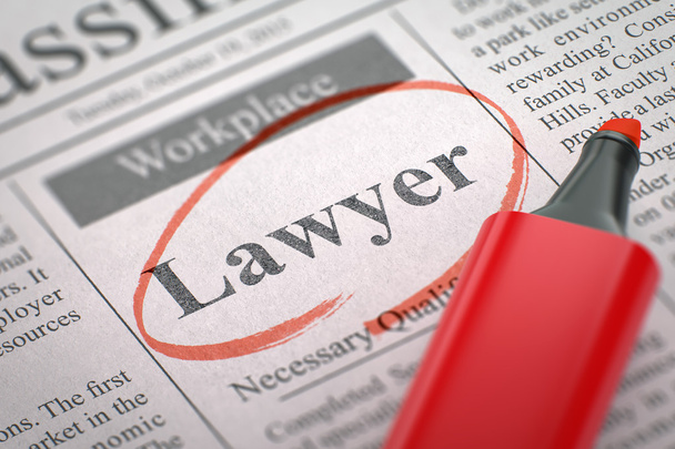 Lawyer Hiring Now. 3D. - Photo, Image