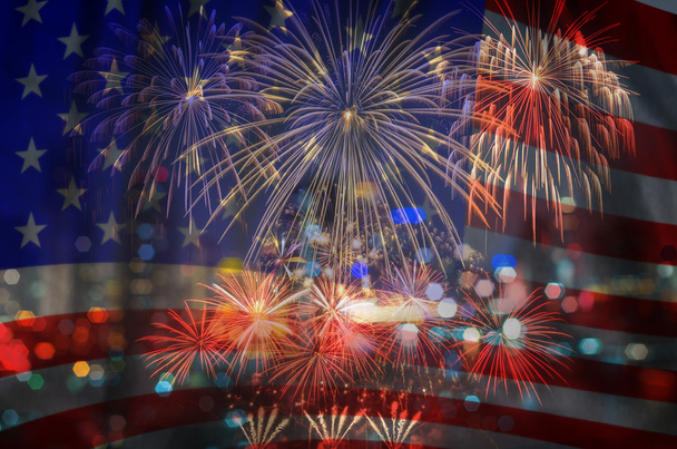 Beautiful Multicolor Fireworks - Fotografie, Obrázek
