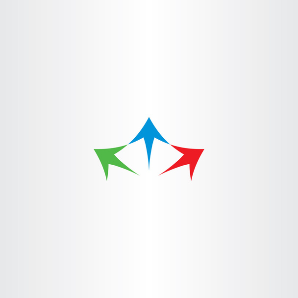 arrows spread logo icon sign - Διάνυσμα, εικόνα