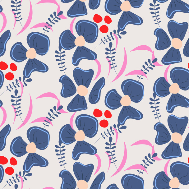Romantic flower seamless pattern - ベクター画像