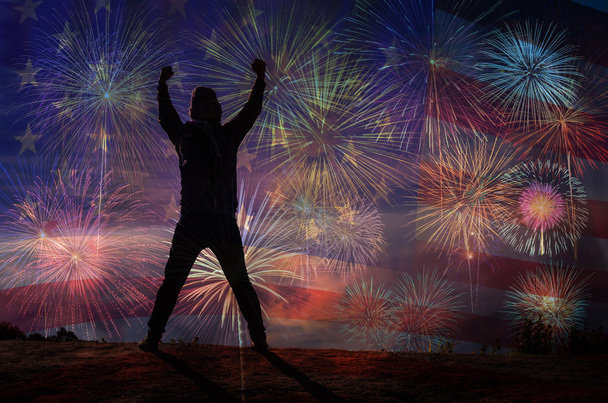 Beautiful Multicolor Fireworks - Photo, Image