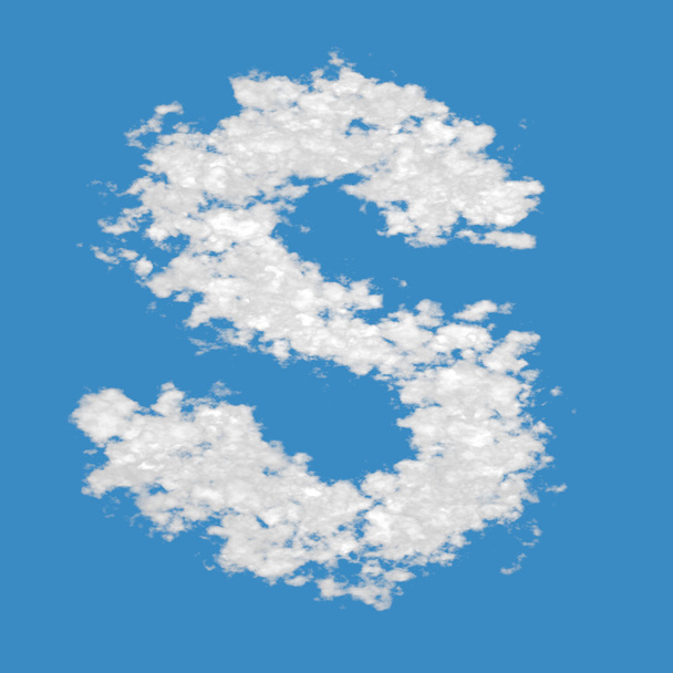 Cloud letter S - Photo, Image