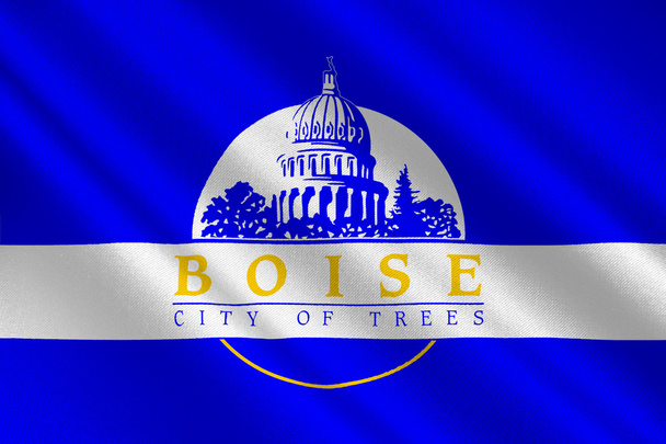 Vlag van Boise in Idaho, Verenigde Staten - Foto, afbeelding