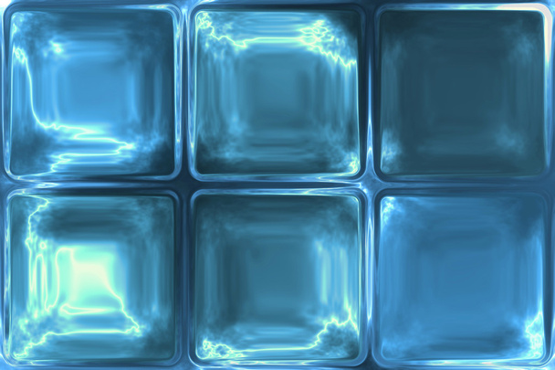 Blue crystal ice icy glass tiles abstract texture - Photo, Image