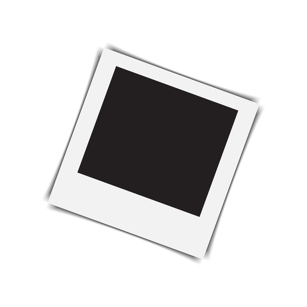 Retro photo frame on a white background. Vector illustration - Vektor, obrázek
