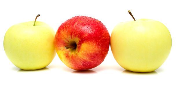 Red and yellow apples - Fotoğraf, Görsel