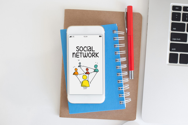 SOCIAL NETWORK CONCEPT - Foto, afbeelding