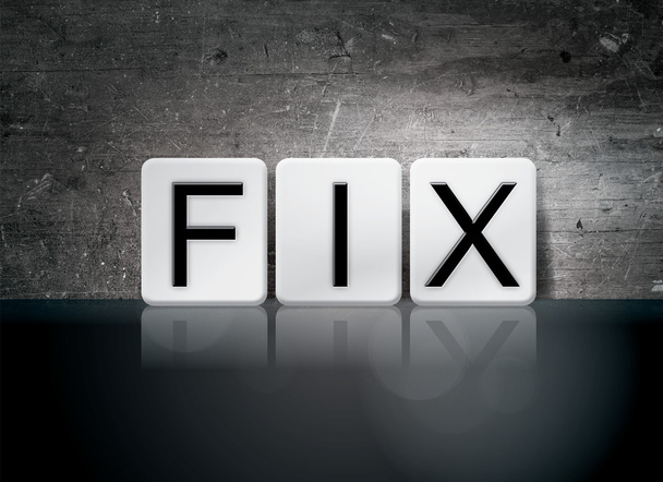 Fix Tiled Letters Concept and Theme - Photo, Image