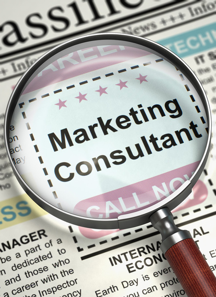 Now Hiring Marketing Consultant. 3D. - Photo, Image