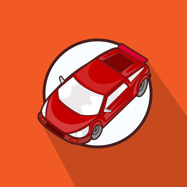 červené sportovní auto - Vektor, obrázek