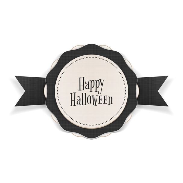 Happy Halloween greeting Emblem Template - Vector, Imagen