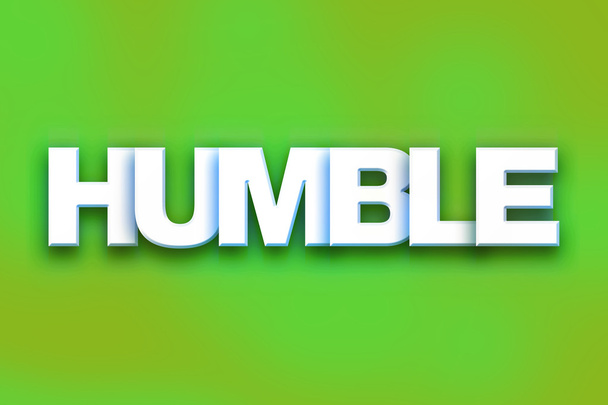 Humble Concept Colorful Word Art - 写真・画像