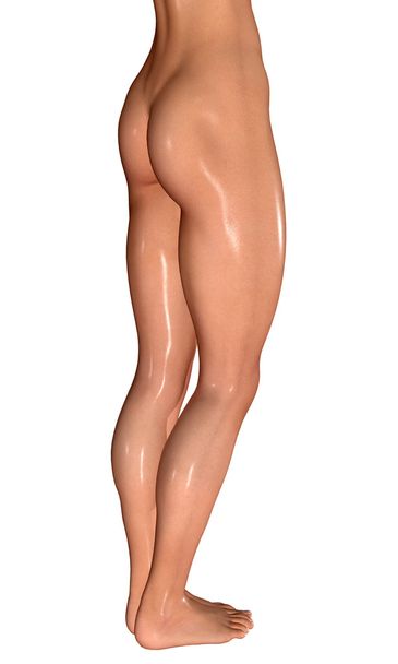 güzel bir kadın bacaklar 3D işlenmiş çizimi - Fotoğraf, Görsel
