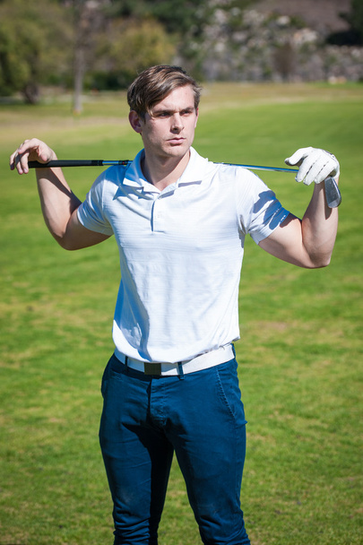 Bir erkek golfçü görünümünü kapat - Fotoğraf, Görsel
