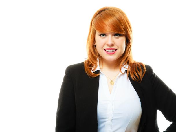 Redhaired business woman portrait - Foto, afbeelding