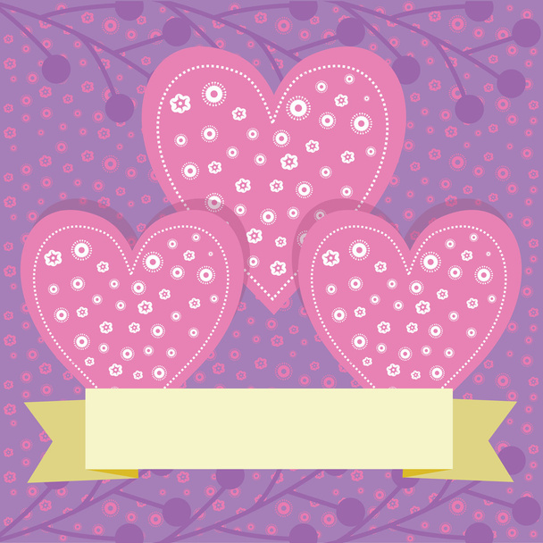 beautiful vector texture love hearts pattern silhouette - ベクター画像