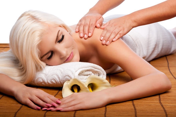 relaxamento mimos ombro massagem spa
 - Foto, Imagem
