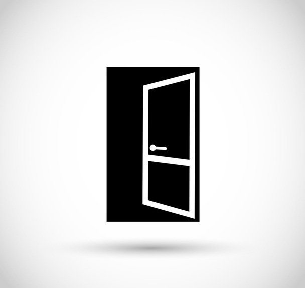Tür-Symbol-Vektor-Illustration - Vektor, Bild