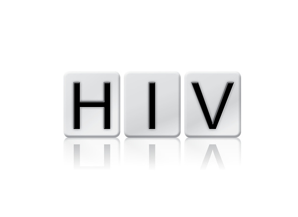 HIV geïsoleerd betegelde Letters Concept en thema - Foto, afbeelding