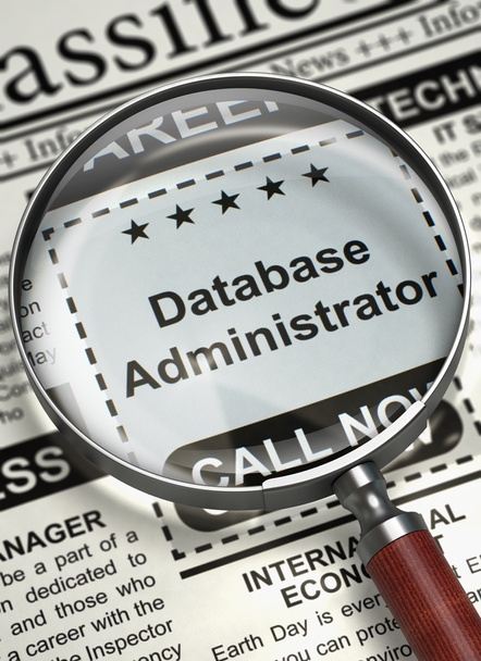 Database Administrator Wanted. 3D. - Φωτογραφία, εικόνα