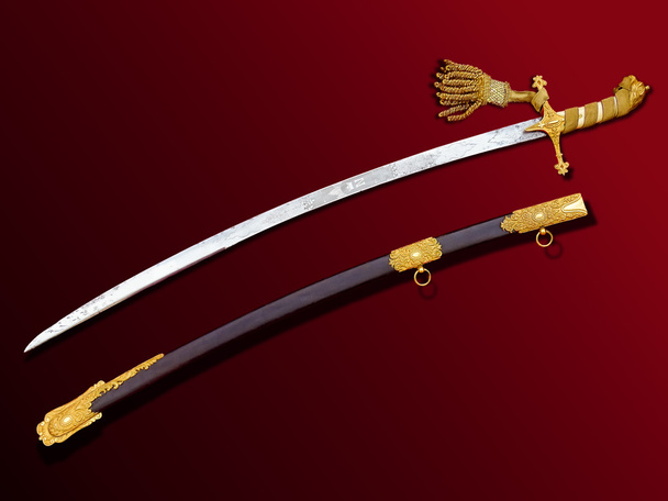 Ultra magas minőségű antik bemutató minőségű kard kard H. Wil - Fotó, kép